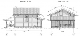 Дом из бруса (200х150) - проект №895