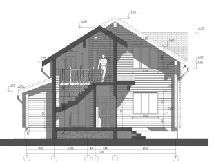 Дом из бруса (200х150) - проект №130-464