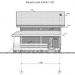 Дом из бруса (200*150) - проект №825