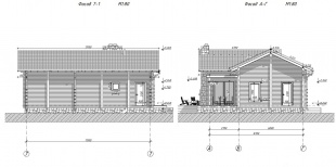 Дом из бруса (200х150) - проект №1306